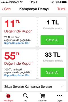 N11 kupon satışı başlamış