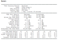  VDSL2 HIZ TESTLERİ MODEM DEĞERLERİ VE PROBLEMLERİ [GENEL BAŞLIK]