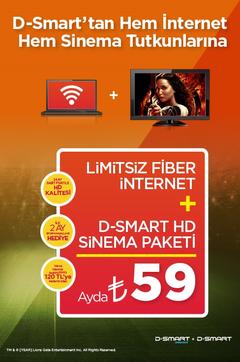  D-Smart Fiber İnternet ve Sinema Paketinde Büyük HD Fırsatı!