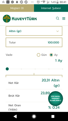 Kuveyt Türk ' Altına Altın Katılma Hesabı ' Nasıldır ? | DonanımHaber Forum  » Sayfa 2