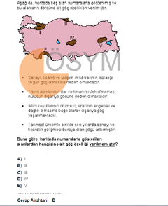  2015 ygs coğrafya sorusu