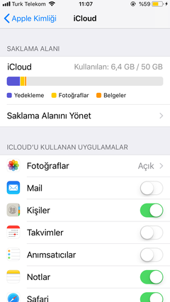 iclouda yuklenen fotograflarin