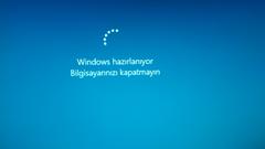 windows hazırlanıyor lutfen yardım