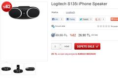  Logitech S135i iPhone Speaker bu kez D&R'da 39.90TL