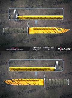 Satılık Bayonet - Tiger Tooth ( FN ) - 645 TL