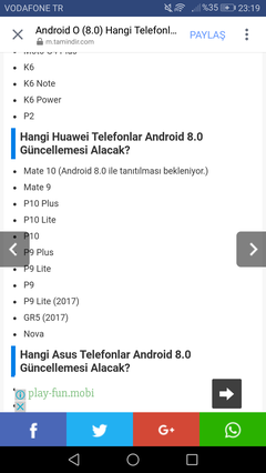 Huawei P9 Lite Ana Konu ve Kullanıcıları (Android 7.0 Nougat B380 yayınlandı)