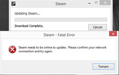  Steam Güncelleme Hatası
