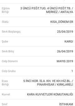 375. Dönem ( Mayıs 2019 Celbi) Uzun Dönem, Kısa Dönem ve Yedek Subay Adayları