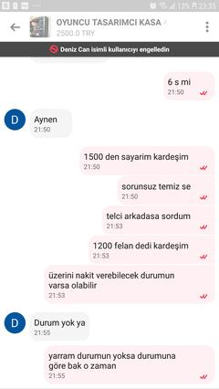 LETGO DA HİÇ BİR ŞEYİN SATILAMAMASI