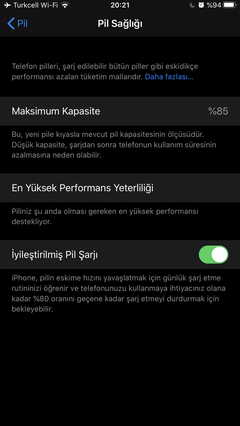 APPLE IPHONE PİL SAĞLIĞI  [ANA KONU]