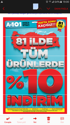  A101  tüm ürünlerde %10 indirim 28 29 mayıs