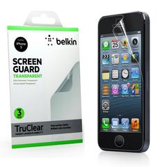  Orjinal Sıfır Belkin iPhone 5 Ekran Koruyucu Film 3 Ön, Şeffaf