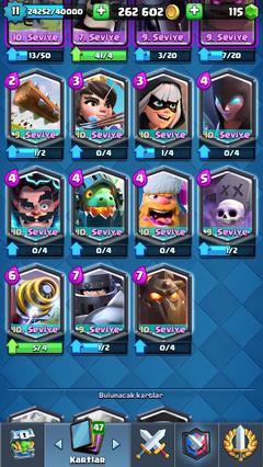 Clash royale satilik 11 lwl hesap