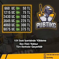 PUBG Mobile UC Satışı (24 saat içinde yükleme)