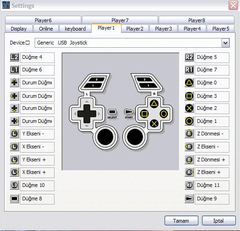 pes futbol oyununda gamepad klavye