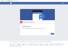 Facebook güvenlik problemi