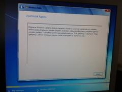  Windows 7 Format Atarken UyumLuLuK RapoRu Hatası AciL Yardım !!!