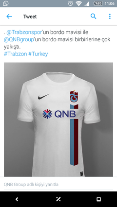 QNB beyaz formayı tanıttı #Trabzonspor 