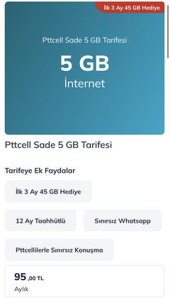 Pttcell’in Yeni Faturalı Sade - Faturasız Sade Tarifeleri/Paketleri Sizlerle!