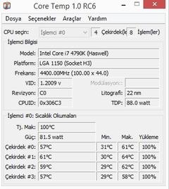  4790K Sıcaklık Sorunu