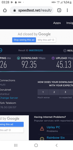 TÜM OPERATÖRLER 4,5G HIZ TESTİ [ANA KONU] 5G YE DOĞRU ADIM ADIM