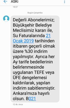Ankara'da Aski su fiyatında %30 indirime gitti! 