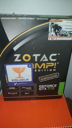 satıldı-Zotac GTX 770 Amp! 2 GB 256bit Ekran Kartı Kutulu 