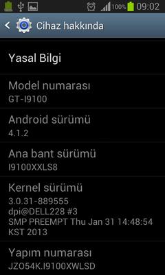  Samsung Galaxy S2 I9100 Jb 4.1.2 Türkiye Romu Güncellemesi Hakkında...‏‏