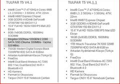  TULPAR T5 V4.1.1 vs V4.1(SSD'li)