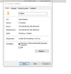 Harici Disk Silinmeyen Dosya Sorunu