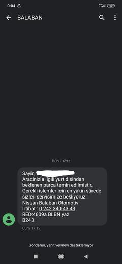 Antalya Nissan Haşim Balaban Fatura Usülsüzlüğü(Değişmeyen parçanın parasını aldılar)