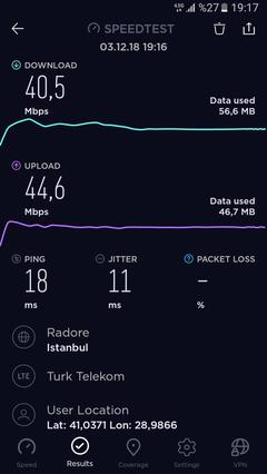 TÜM OPERATÖRLER 4,5G HIZ TESTİ [ANA KONU] 5G YE DOĞRU ADIM ADIM