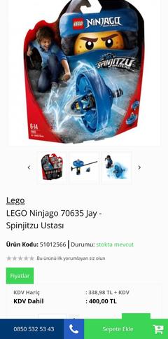 LEGO Ninjago 70635 Jay - Spinjitzu Ustası | DonanımHaber Forum