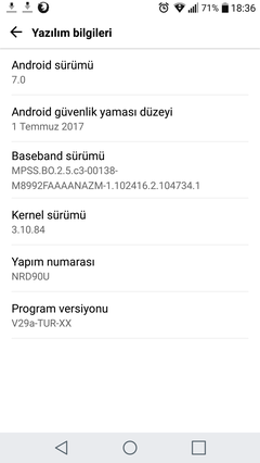 LG G4 Official Android 7.0 (Polonya v29A) Yükleme Rehberi (H815TR Kilitli Bootloader)