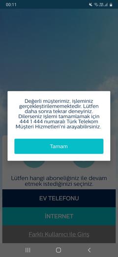 Turk Telekom Online İşlemlere giremiyorum