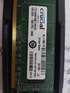  (G41UYUMLU)Cricual 4GB 1600 MHZ DDR3 KİNGSTON 2GB DDR2 800MHZ