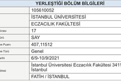 2021 YKS YERLEŞTİRME SONUÇLARI ANA KONU