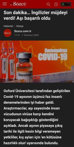 Koronavirüs (Covid-19) [ANA KONU]