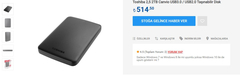 Toshiba 2TB Harici (SATILDI)