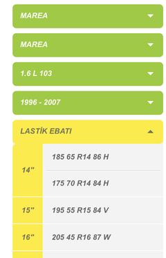 2019 YAZ LASTİĞİ, BÜTÇEYE GÖRE TERCİH