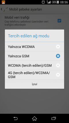  Xperia Z2 3G Problemi