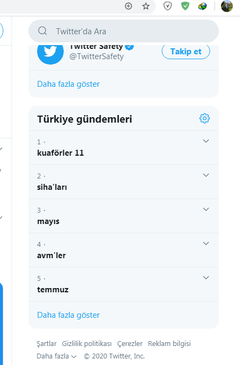 twitter gündem listesi bozuk