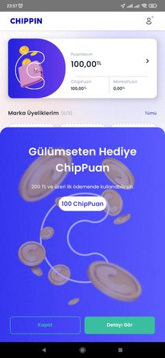 Chippin 100 TL Eski Hesaplara