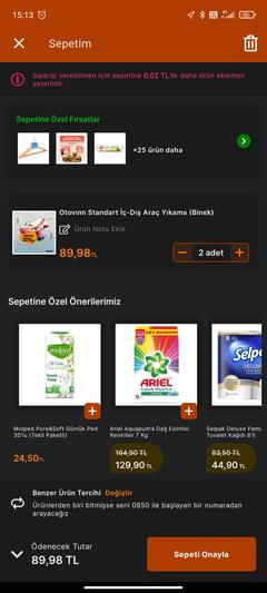 Migros Otovınn İç-Dış Araç Yıkama Kodu 44,99 TL (Kod ile 24,99 TL)