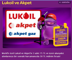  WORLD LUKOIL VE AKPET KAMPANYASI