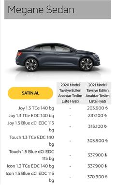 Yeni 2021 Renault Megane Sedan Türkiye'de: İşte fiyatı ve özellikleri