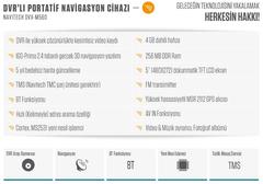  Navitech, DVX-M560  DVR’lı Portatif Navigasyon Cihazı + AV-IN