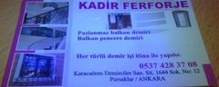  KADİR FERFORJE