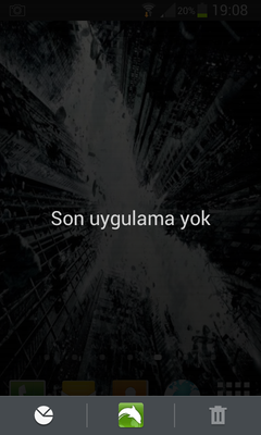  Telefon görev yöneticisinde gömülü uygulama