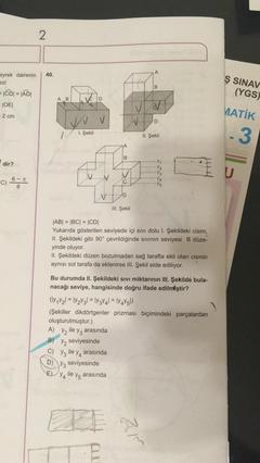 Çok kolay katı cisim sorusu